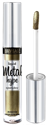 Metal hype Тени жидкие тон 15 Солнечная олива 3,5г Lux Visage