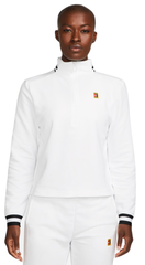 Женская теннисная куртка Nike Court Dri-Fit Heritage Fleece - white/black