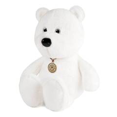 Мягкая игрушка Maxitoys Fluffy Heart, полярный мишка, 35 см