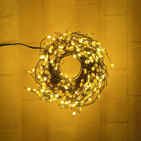 Гирлянда 1.5м Snake Light Капли Макро на черном проводе 600 ламп