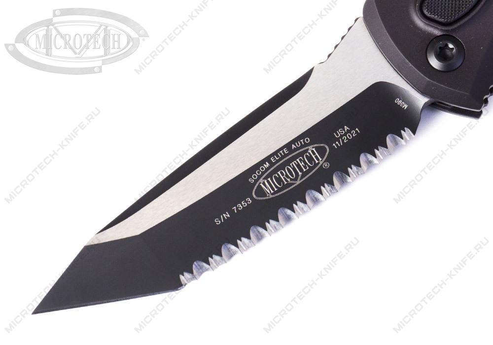 Нож Microtech Socom Elite Full Serrated 161A-3T Auto - фотография 