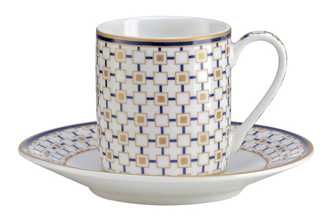 Набор кофейных чашек с блюдцами 2шт 80мл Pozzi Milano 1876 Charles
