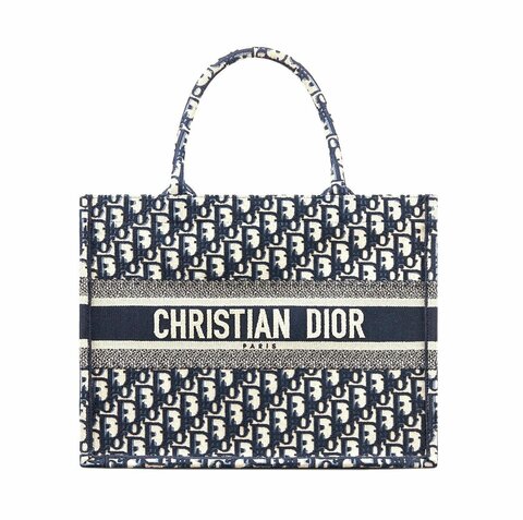 Сумка Dior Book Tote Dioriviera, модель маленького формата темно-синий