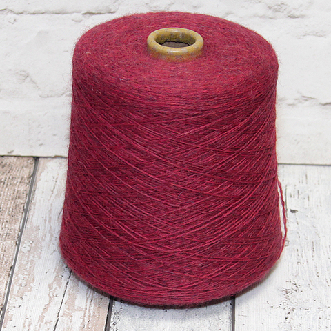 Шерсть 100% BRITISH WOOL 465 бордовый меланж