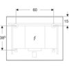 Geberit 502.783.00.1 502.783.00.1 Зеркало с подсветкой Geberit Option Plus с прямым и непрямым освещением: B=90см, H=70см, Серебристые оттенки / Матированный алюминий
