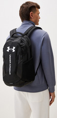 Рюкзак Under Armour UA Hustle 6.0 Backpack Black-White 1384672-002 - 2