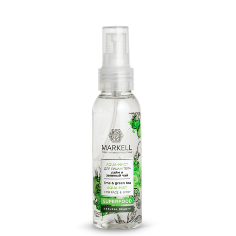 Markell Superfood Aqua-мист для лица и тела лайм и зеленый чай 100мл