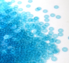 Пайетки плоские 4 мм. Acquamarina (6442)