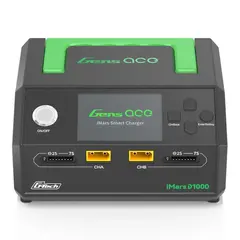Зарядное устройств Gens ace iMars D1000 Smart Charger | два канала | AC 1000 Вт (25A x2 | 500W x2) | G-Tech | 1-7S