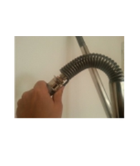 Поворотная консоль Z- изогнутая нерж. 1700мм 22х1,5мм