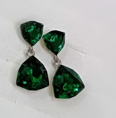 32128 - Серьги с кристаллами треугольниками