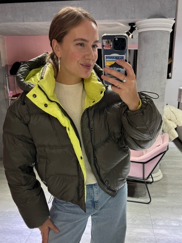 Пуховик Twin хаки