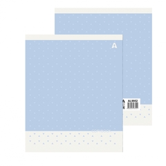 Тетрадь 48л., А5, линия, Alingar "Pattern", скрепка, мелованый картон ( стандарт), блок офсет, 5 дизайнов в пленке т/у