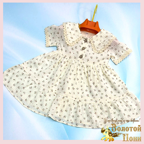 Платье хл/муслин д (3-6) 260106-L1109