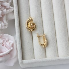 Швензы Ракушки 17*12 мм с английским замком, позолота, Ш127