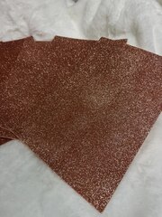 Фоамиран глиттерный 2 мм, А4, цвет - бронзовый - 5 штук