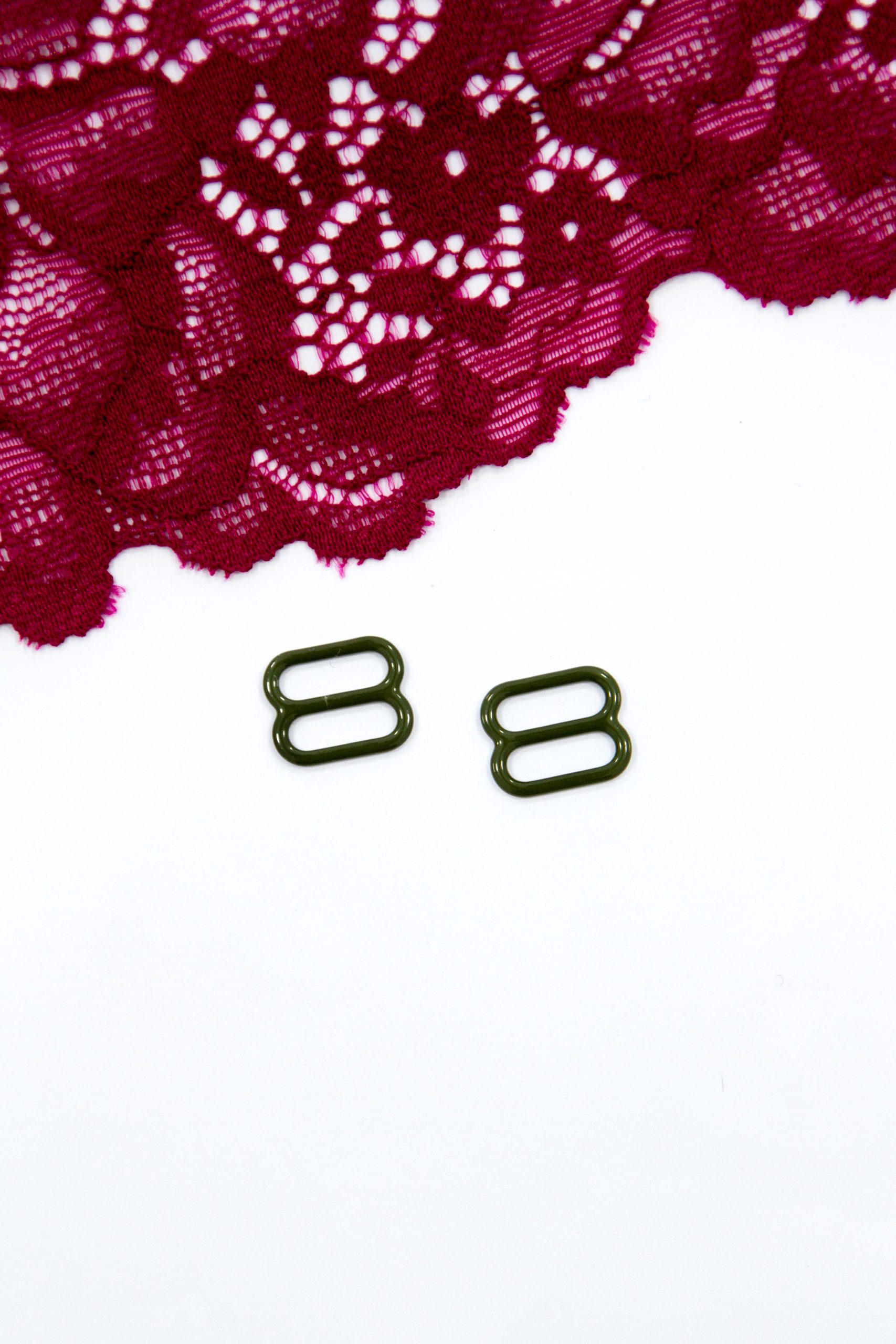 Кольцо, регулятор, крючок для бюстгальтера хаки 1 см