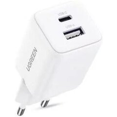 Зарядное устройство UGREEN X514 (65006) 20W 2-Port GaN USB-C&USB-A Fast Charger EU, белый