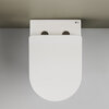 Ceramica Nova Mia CN1810 Напольный пристенный унитаз-соло с ультра тонким сидением с функцией плавного закрытия, цвет: белый