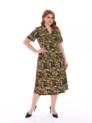 4536 Халат на пуговицах