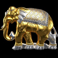 Силиконовый молд № 323 Слон большой левый