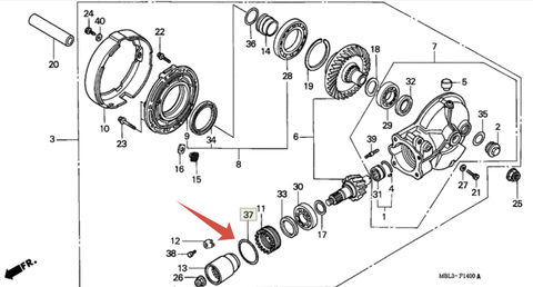 Honda O-ring 91359-MB0-000