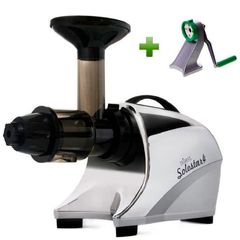 Шнековая соковыжималка Tribest Solostar 4 SS-4250 хром + ручной привод Tribest Z-Star