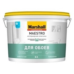 Краска ВД интерьерная гл. матовая 10,0л Маэстро (Маршалл)