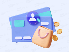 3D кредитная карта с сумкой