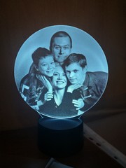 Фото-светильник в форме круга (Ваше фото)