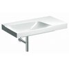 Раковина Geberit Xeno² с полкой: B=90см, T=48см, Отверстие под смеситель=Без, Перелив=Без, Полочное пространство=Правая, Белый / Специальное керамическое покрытие KeraTect