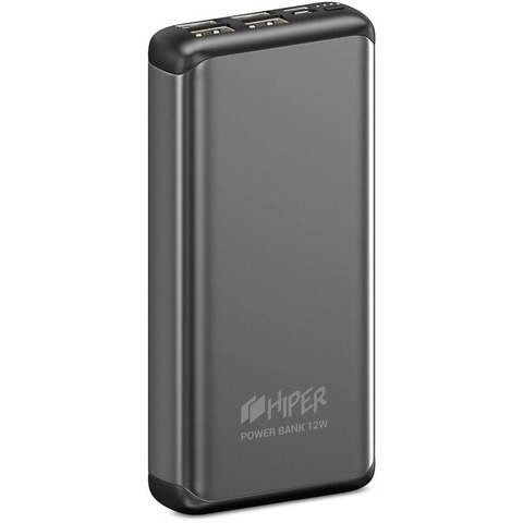 Power Bank Hiper 20000 mAh 4 USB MS20000 Space Gray