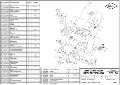 Колесо DDE STE180  ф 128  (919-914-39)