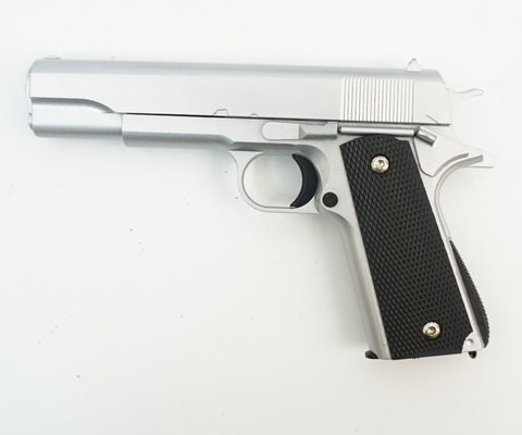 Страйкбольный пистолет Galaxy G.13S Colt 1911 black металлический, пружинный