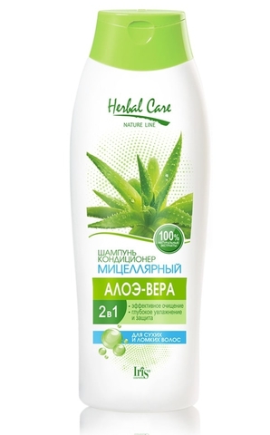 Herbal Care Шампунь-кондиционер Мицеллярный Алоэ-Вера 400мл Iris