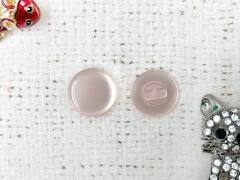 Пуговицы блузочные на ножке "карамелька", d 1,5 см, пудровый