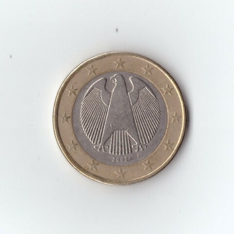 1 евро 2002 года Германия (двор F) VF