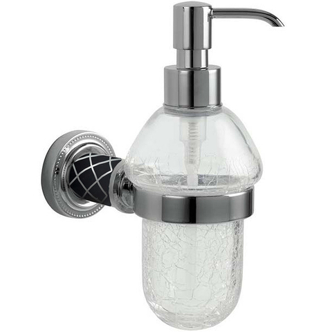 Boheme 10912-B-CR Настенный диспенсер MURANO CHROME (черное)_Комплект