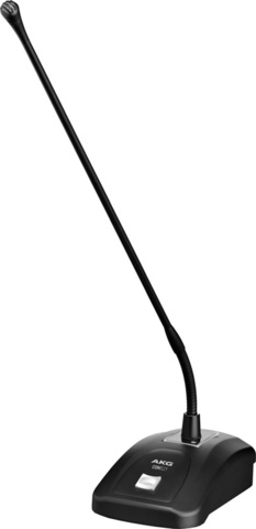 настольный 50см. конденсаторный кардиоидный микрофон типа Gooseneck на металлической подставке с программируемым переключателем