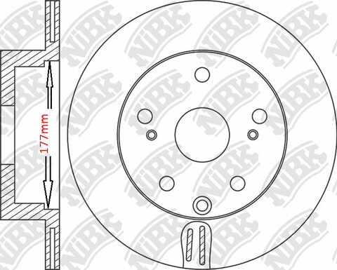Диск тормозной NiBK RN2029 (2шт/упак.)