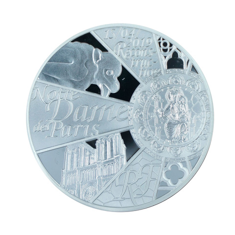 10 евро серебро Реконструкция Нотр-Дам-де-Пари (NOTRE-DAME OF PARIS RECONSTRUCTION)