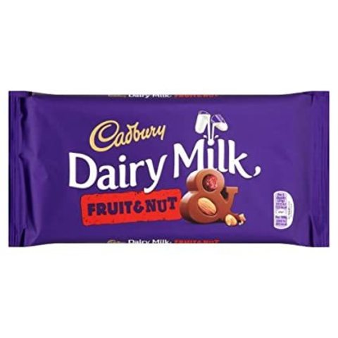 Шоколад Cadbury Dairy Milk Fruit and Nut 200 гр