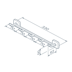 Набор крючков для полотенец, AM.PM Gem - A9035922