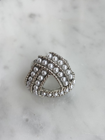 Кольцо Нерида, серебряный цвет