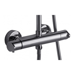 ДУШЕВАЯ КОЛОННА С ТЕРМОСТАТИЧЕСКИМ СМЕСИТЕЛЕМ ДЛЯ ДУША И ВЕРХНИМ ДУШЕМ BRAVAT WATERFALL F939114C-A2-RUS