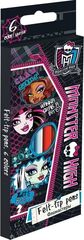 Цветные фломастеры, 6 шт. Monster High