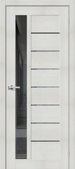 Дверь Браво-27 / Цвет Bianco Veralinga / Стекло Mirox Grey / Двери Браво