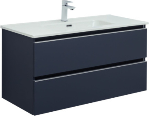 Aquanet 329587 Тумба Вега 100 2 ящ. цв.маренго (329587)
