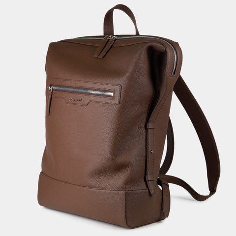 Рюкзак Rousseau из кожи теленка, шоколадного цвета