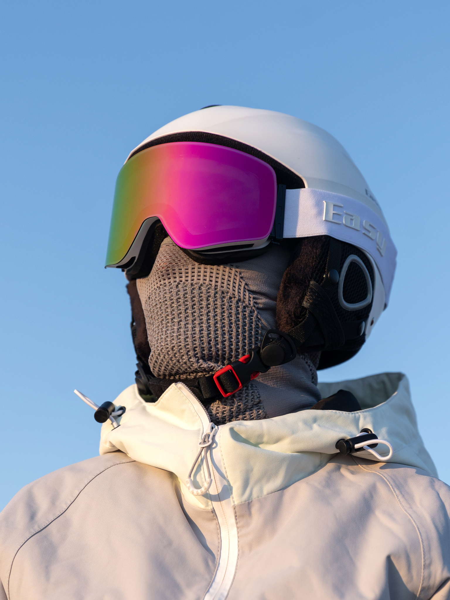 Маска горнолыжная EasyRider WHITE цвет розовый - Маски горнолыжные | iRide shop фото 2